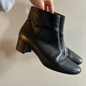&other stories Black Leather Ankle Boots